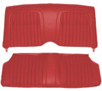 1969 Camaro Coupe Deluxe Comfortweave Interior Rear Seat Covers Red