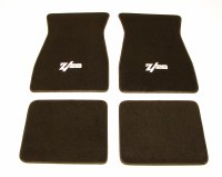 1967 1968 1969  Camaro Carpeted Floor Mats With Z/28 Logo Black