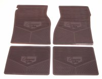 1967 1968 1969  Camaro Rubber Floor Mats "Camaro Z/28" Logo  Dark Blue