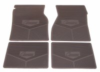 1967 1968 1969  Camaro Rubber Floor Mats "Camaro by Chevrolet" Logo Dark Blue