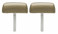 1969 Camaro & Firebird Bucket Seat Headrests w/Straight Bar OE Style Gold