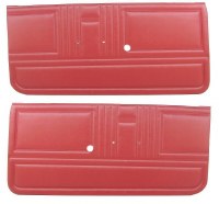 1967 Camaro & Firebird Standard Interior Door Panels  Unassembled  Red