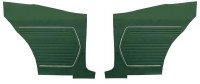 1969 Camaro Coupe Standard Interior Rear Side Panels  Dark Green