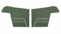 1969 Camaro Convertible Standard Interior Rear Side Panels  Dark Green