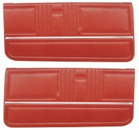 1967 Camaro & Firebird Standard Interior Pre-Assembled Door Panels  Red