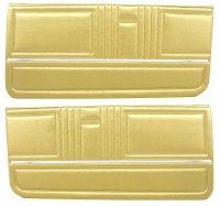 1967 Camaro & Firebird Standard Interior Pre-Assembled Door Panels  Gold