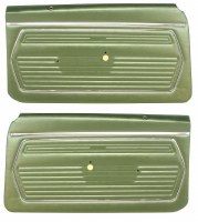 1969 Camaro Standard Interior Pre-Assembled Door Panels  Dark Green