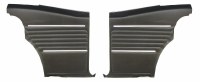 1968 Camaro Coupe Standard Interior Pre-Assembled Rear Side Panels  Black