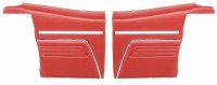 1969 Camaro Convertible Standard Interior Rear Side Panels  Red