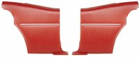 1968 1969 Camaro Coupe Deluxe Interior Pre-Assembled Rear Side Panels  Red