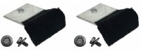 1967 Camaro & Firebird Front Door Glass Window Guide With Fuzzy Pair