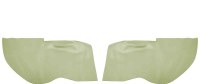 1969 Camaro & Firebird Coupe Rear Armrest Cover Upholstery  Dark Green