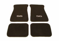 1967-81 Camaro Floor Mats Black With SS Logo  Made In The USA!