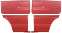 1967 Camaro Coupe Standard Interior Unassembled Door Panel Kit  Red
