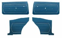 1969 Camaro Coupe Standard Interior Unassembled Door Panel Kit Dark Blue