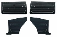 1969 Camaro Coupe Standard Interior Unassembled Door Panel Kit  Black