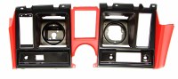 1969 Camaro Dash Cluster Instrument Panel w/Precut For Clock & Tach  Red