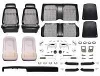 1969 Camaro Coupe Monster Deluxe Houndstooth Interior Kit  Black