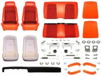 1969 Camaro Convertible Monster Deluxe Houndstooth Interior Kit  Orange