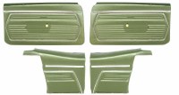 1969 Camaro Convertible Standard Interior Assembled Door Panel Kit  Dark Green