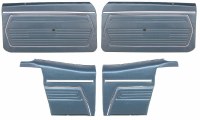 1969 Camaro Convertible Standard Interior Assembled OE Door Panel Kit Dark Blue