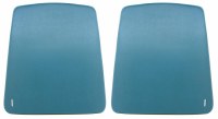 1968 Camaro & Firebird Bucket Seat Backs OE Quality Aqua Pair