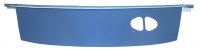 1967 Camaro & Firebird Package Tray W/Rear Seat Speaker Provision  Light Blue