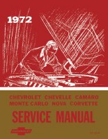 1972 Camaro Chevelle Corvette Nova  Chassis Service Shop Manual  USA!