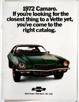 1972 Camaro Dealer Showroom Sales Brochure  OE Quality!