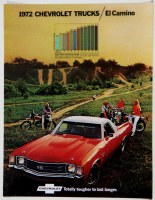 1972 El Camino Dealer Showroom Sales Brochure  OE Quality!