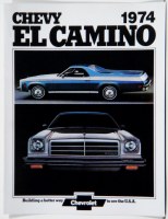 1974 El Camino Dealer Showroom Sales Brochure  OE Quality!