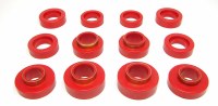 1967-1981 Camaro Firebird Nova Urethane Subframe & Rad Support Bushings Red