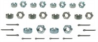 1967 1968 1969 Camaro & Firebird Steering Linkage Castle Nut & Cotter Pin Kit OE Style  "Assembly Line Correct"
