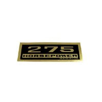 1967 1968  Camaro Valve Cover Decal 327-275 HP  Black & Gold