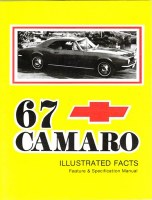 1967 Camaro Illustrated Facts Custom Features Booklet