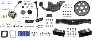 1967 Camaro Automatic Transmission Conversion &amp; Installation Kit Turbo 350 With Aftermarket Shifter