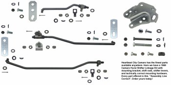 1969 Camaro Hurst 4 Speed Shifter Rod Kit Complete SB 302 327 350 "Assembly Line Correct"
