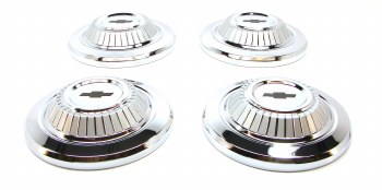 1967 Camaro Standard Steel Wheel Hub Cap Set Poverty Style GM# 3890679