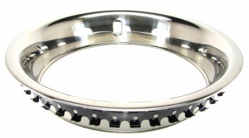 1967-1974 Camaro Chevelle Corvette Nova 15x8 Rally Wheel Stainess Trim Ring