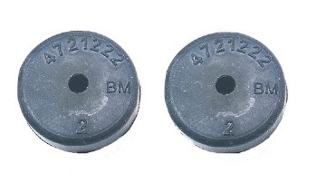 1967 1968 Camaro &amp; Firebird Trunk Lid Rubber Bumpers Pair Assembly Line Correct GM# 4721222