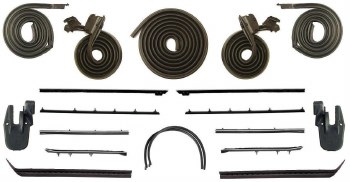 1967 Camaro &amp; Firebird Coupe Weatherstrip Kit w/Std or Deluxe Interior