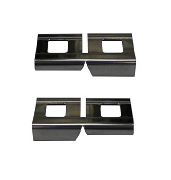 1967 Camaro &amp; Firebird Roof Rail Channel Molding Corner Connectors Pair