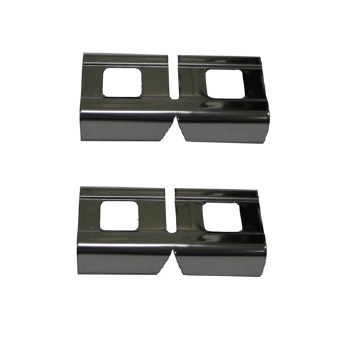 1968 Camaro &amp; Firebird Roof Rail Channel Molding Corner Connectors Pair