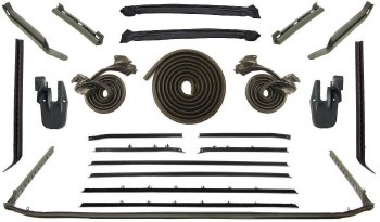 1968 1969 Camaro &amp; Firebird Convertible Weatherstrip Kit w/Deluxe Interior