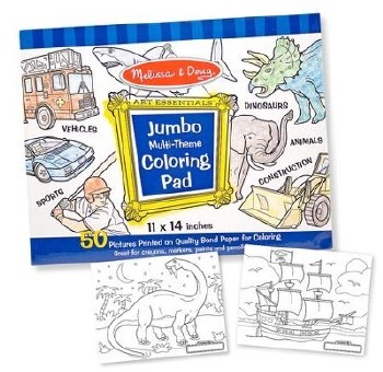 Jumbo Coloring Pad Blue