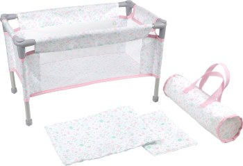Travel Foldable Crib Pink