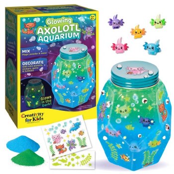 Axolotl Glowing Aquarium Kit
