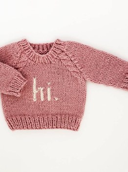 hi Crew Sweater Rosy 0-6m