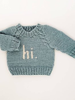 hi Crew Sweater Surf 0-6m