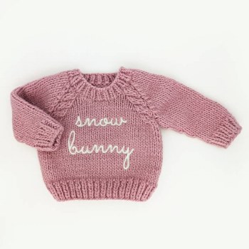 Snow Bunny Rosy Sweater 0-6m